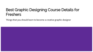 Graphics Design Course