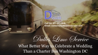 What Better Way to Celebrate a Wedding Than a Charter Bus Washington DC