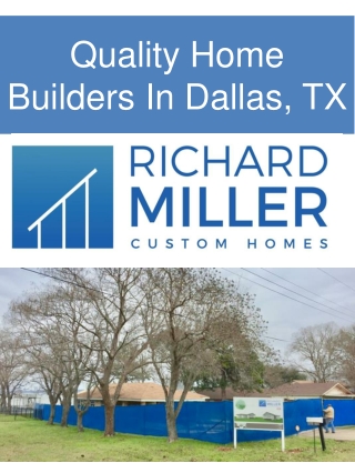 Quality Home Builders In Dallas TX