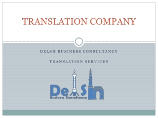 Translation Company in India | Delsh Business Consultancy