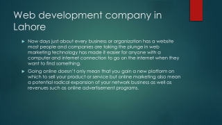 website development company in lahore