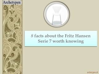 8 facts about the Fritz Hanses Serie 7 worth knowing