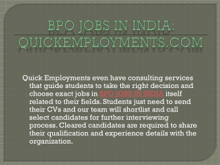 Best BPO jobs in India