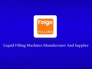 Bottle Filling Machines