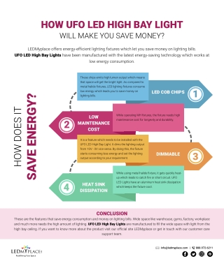 How UFO LED High Bay Light Will Make You Save Money?