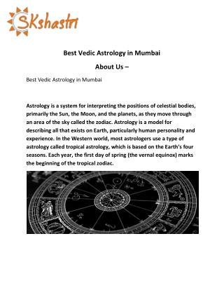 Best Vedic Astrology in Mumbai