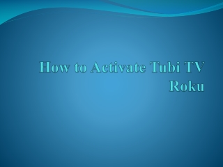 How to Activate Tubi TV Roku