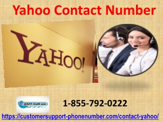 Weed Out Issues by Calling Yahoo Contact Number 1-855-792-0222 in No Time
