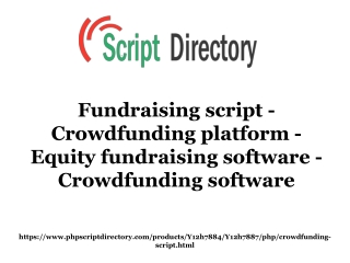 Equity fundraising software - Crowdfunding software