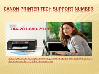 Canon Printer Support Number