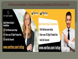 Norton.com/setup - Norton Setup Activation With Product Key