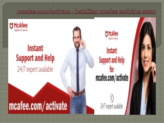 mcafee.com/activate - Installing mcafee antivirus setup