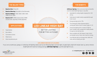 LED linear High Bay Lights - Better Lighting For Better Outcome!