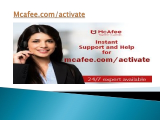 mcafee.com/activate by a Retail Card in Easy Steps at McAfee.com/activate