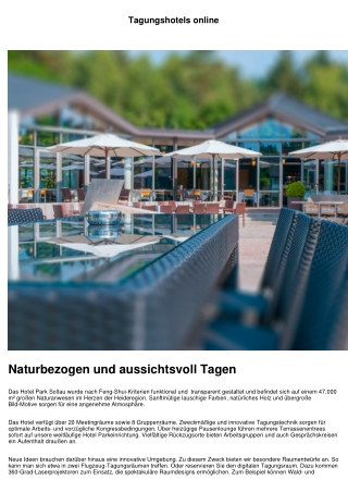 Finden Sie Ihr passendes Tagungshotel