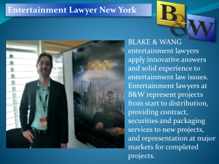 Find Entertainment Lawyer New York