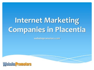 Internet Marketing Companies in Placentia | Call (855) 325-3774