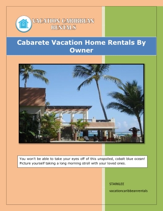 Cabarete vacation home rentals by owner