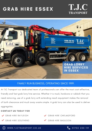 Grab Hire Essex - TJC Transport