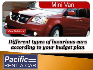 Different types of luxurious cars according to your budget plan