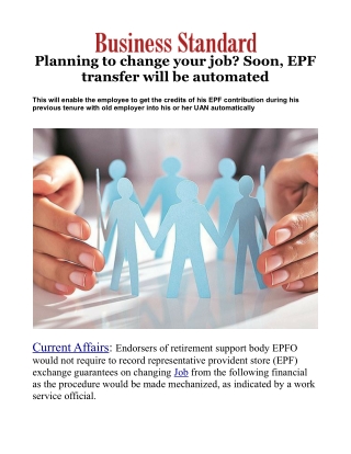 Planning to change your job? Soon, EPF transfer will be automated
