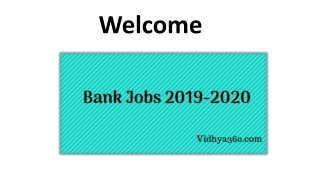Check Bank Jobs 2019-2020 - Apply For Latest Banking Jobs (2019-20)