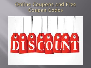 Online Coupons and Free Coupan Codes