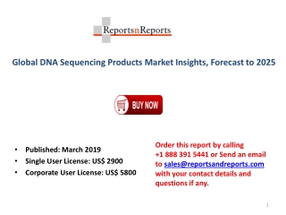 Global DNA Sequencing Products Market Analysis by Professional Reviews and Opinions 2025