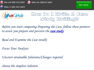 How Do I Write A Case Study Writing