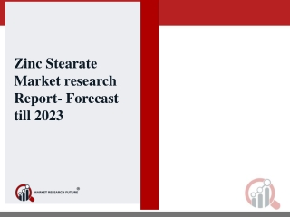 Global Zinc Stearate Market Analysis, Size, Share, Development, Growth & Demand Forecast 2018 -2023