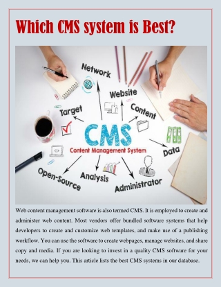 Which CMS system is Best?