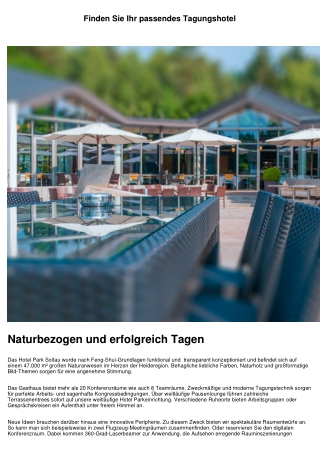 Tagungshotels für Teamevents und Seminarhotels online finden