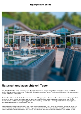 Tagungshotels für Teamevents und Seminarhotels online finden