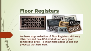 Floor register