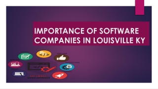 Importance of Software Companies in Louisville KY