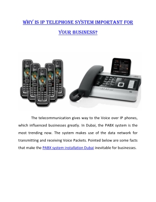 PABX | PBX Installation Dubai | PABX System | 971508740112