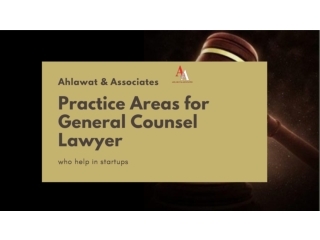 Practice Areas for General Counsel Lawyer