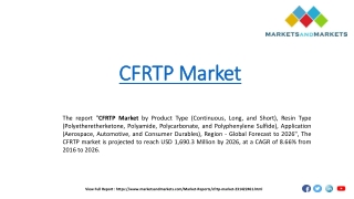 CFRTP Market worth 1,690.3 Million USD by 2026