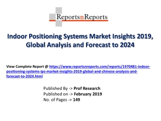 Global Indoor Positioning Systems Industry with a focus on the Chinese Market