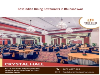 Best Indian Dining Restaurants in Bhubaneswar