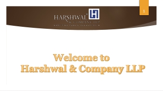 Account Software Implementation - Harshwal & Company LLP