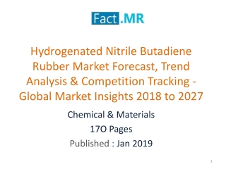 Hydrogenated Nitrile Butadiene Rubber Market Forecast- Global Market Insights 2018 to 2027