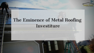 Sturdy Metal Roofs to Prevent your Home | Alpha Rain