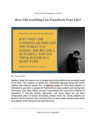 Life Coaching Adelaide