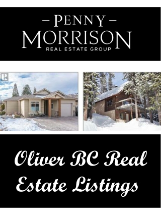 Oliver BC Real Estate Listings