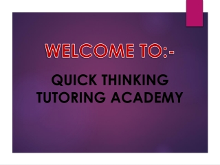 Tutoring in Studio District