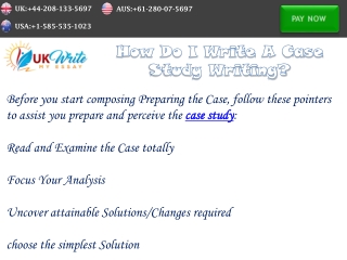 How To Write A Case Study Writing?