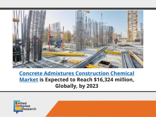 Concrete Admixtures Construction Chemical Market worth $16,324 Mn by 2023