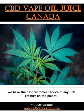 Cbd Vape Oil Juice Canada