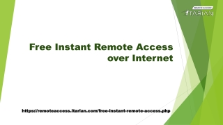 Instant Remote Access ITarian Full Suite